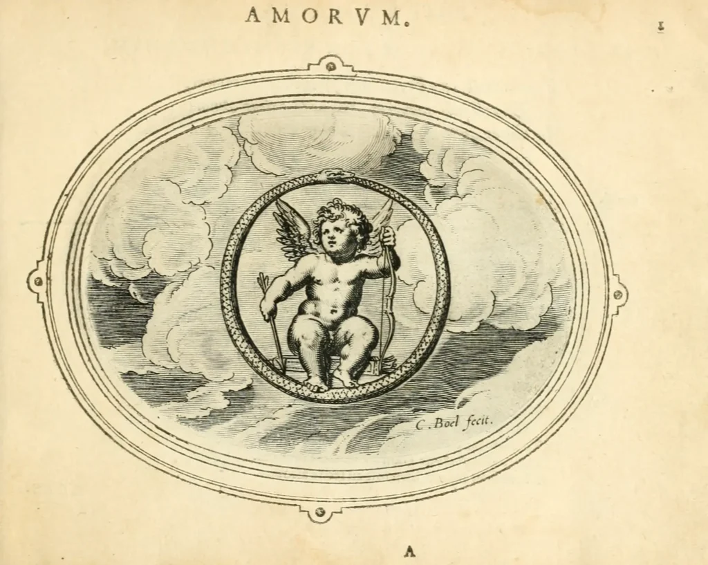 Amorum-Emblemata-Amour-est-éternel-Salle-des-Fleurs-chateau de Grigny sur Rhone