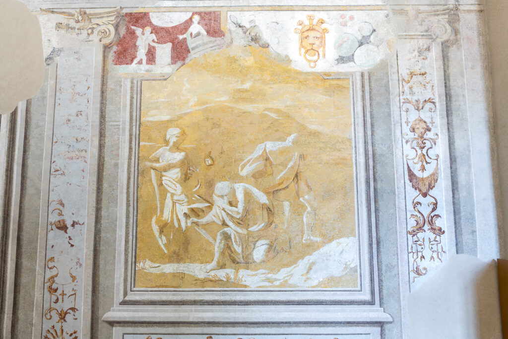 Mur Ouest - salle Berthe Rabilloud Chateau de Grigny Rhone